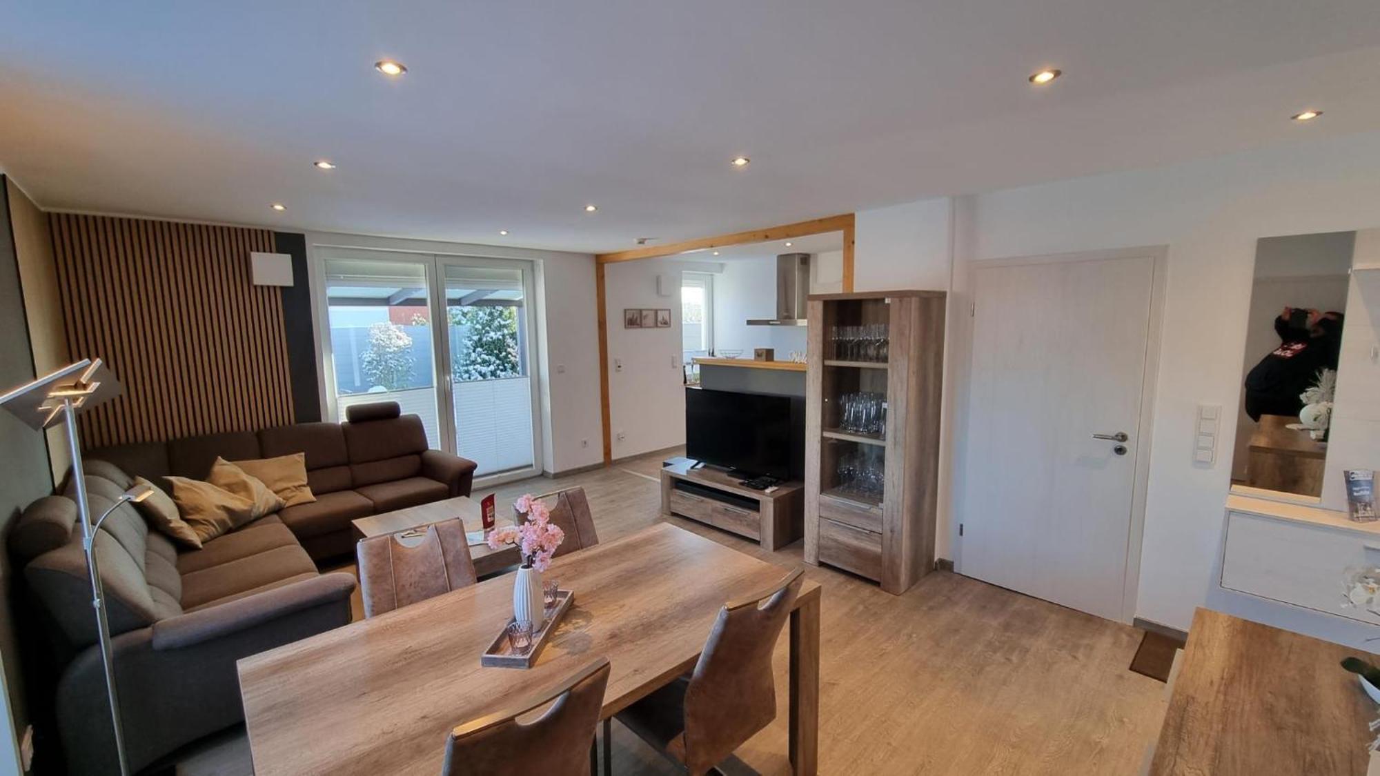 Ferienhaus Plattfisch Dornum Bagian luar foto